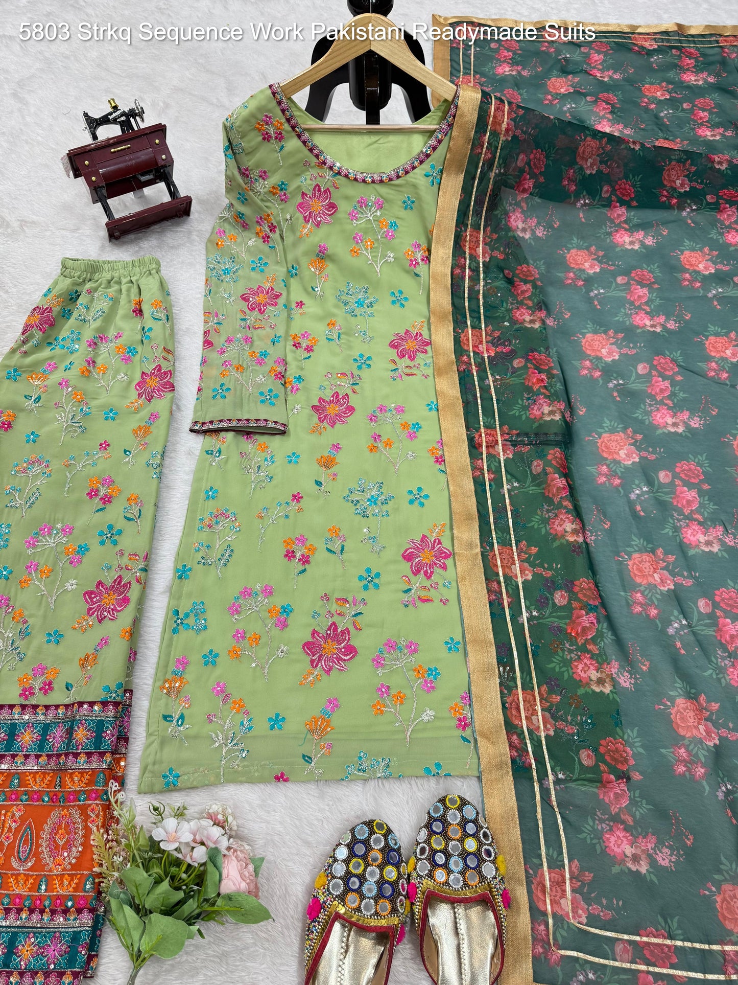 5803 Strkq Sequence Work Pakistani Readymade Suits