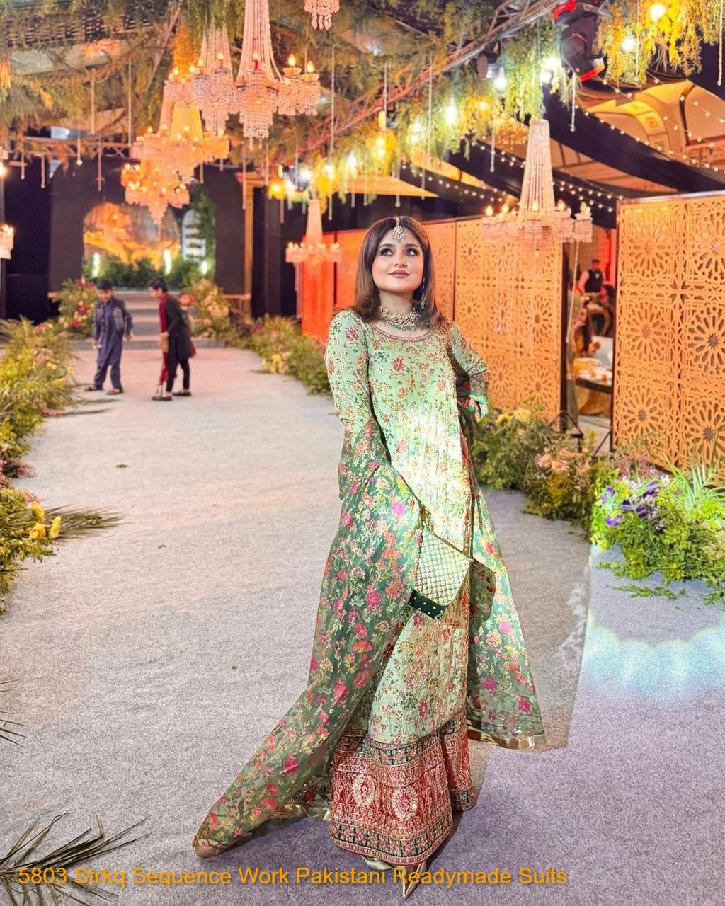 5803 Strkq Sequence Work Pakistani Readymade Suits