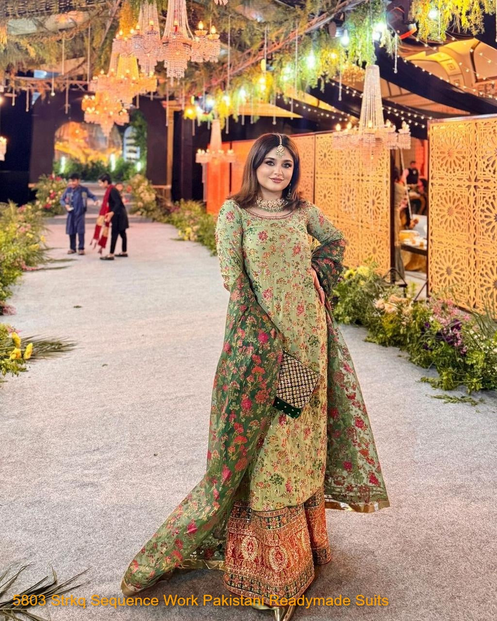 5803 Strkq Sequence Work Pakistani Readymade Suits