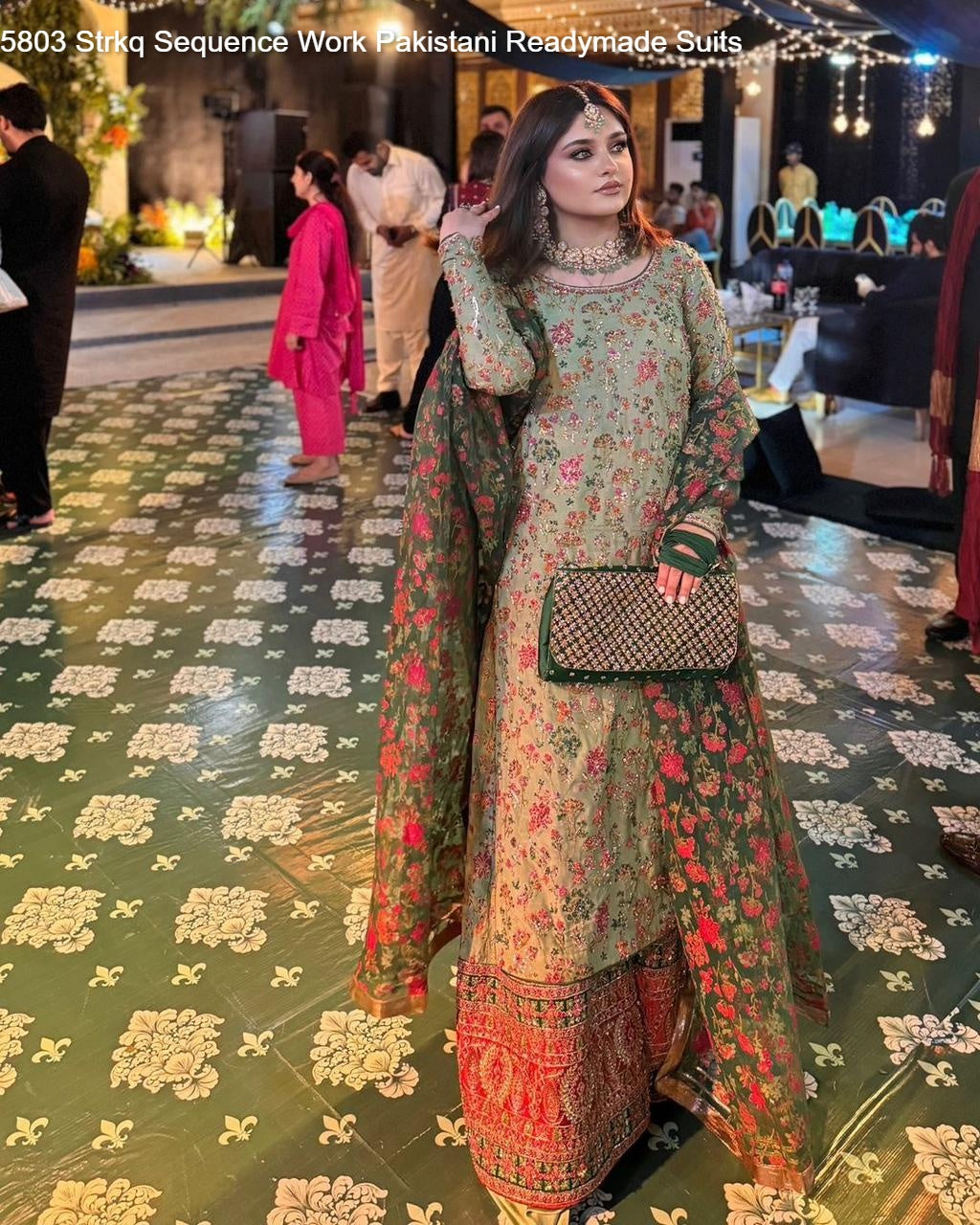 5803 Strkq Sequence Work Pakistani Readymade Suits