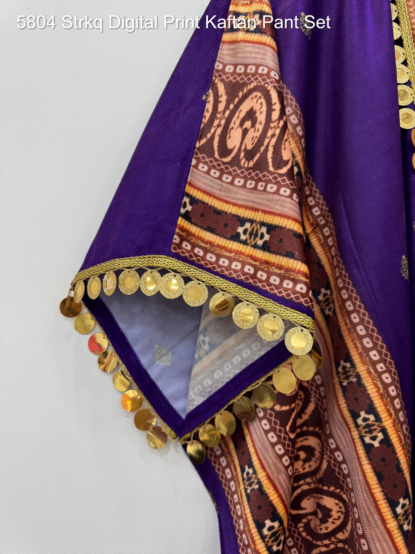 5804 Strkq Digital Print Kaftan Pant Set