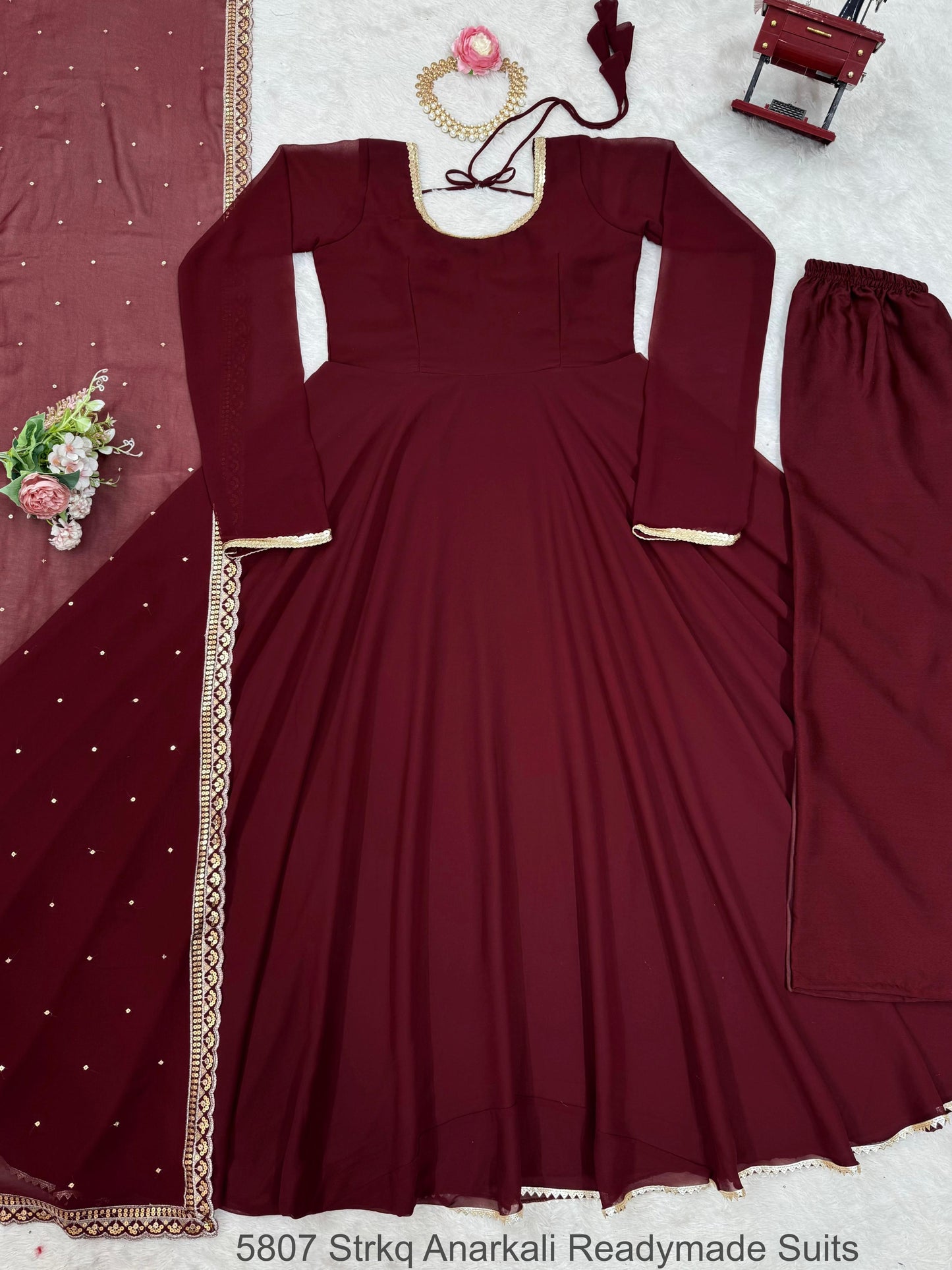 5807 Strkq Anarkali Readymade Suits