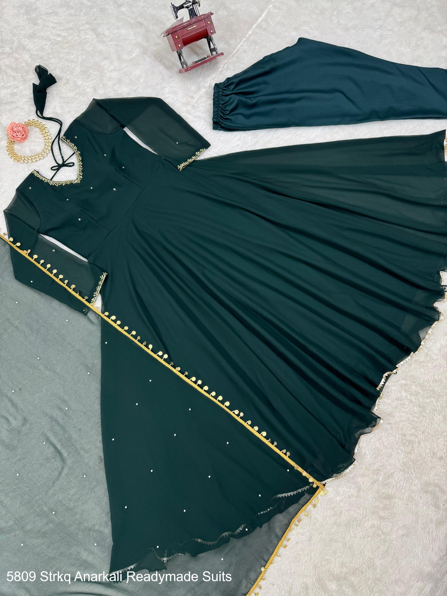 5809 Strkq Anarkali Readymade Suits