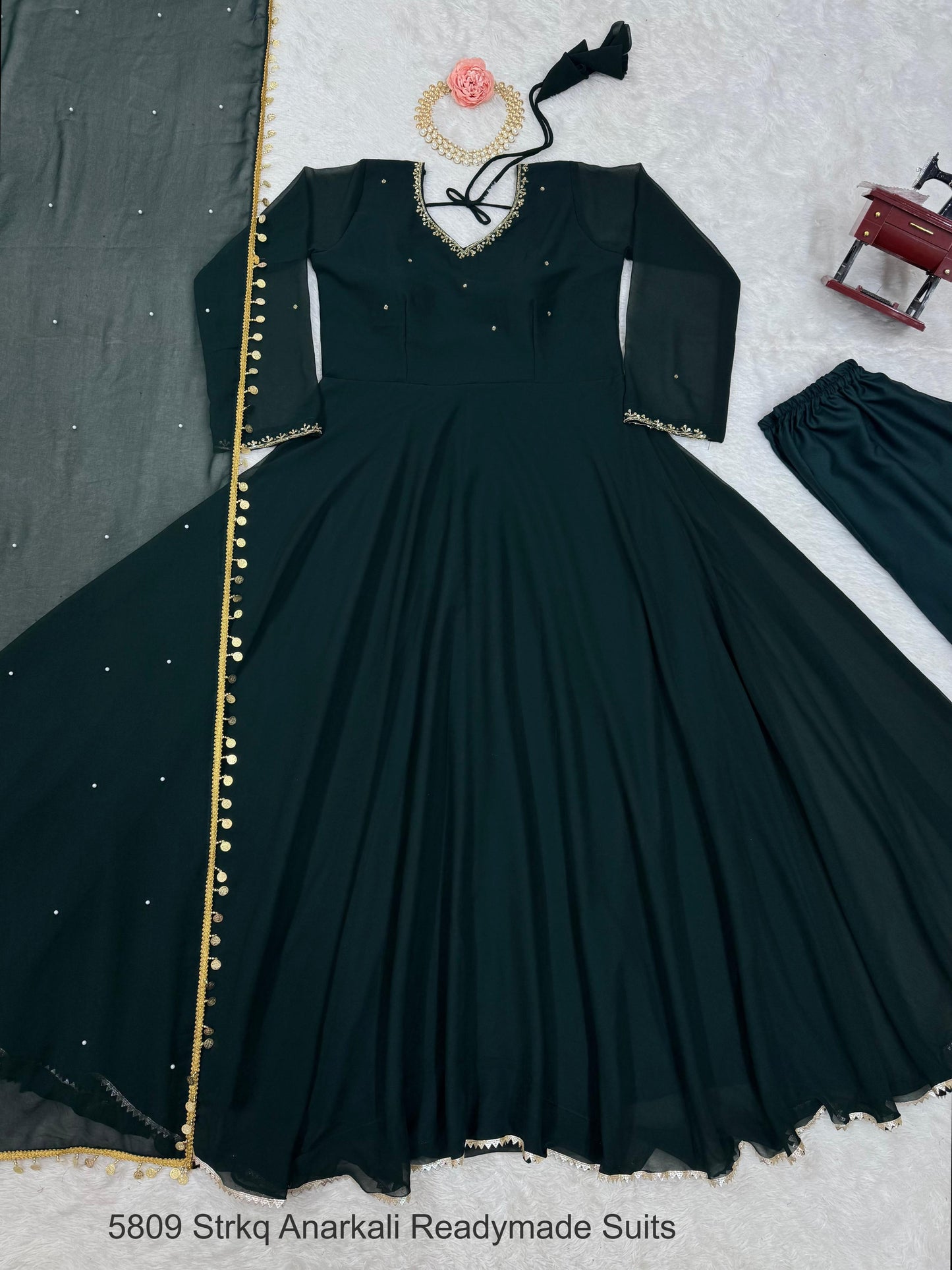 5809 Strkq Anarkali Readymade Suits