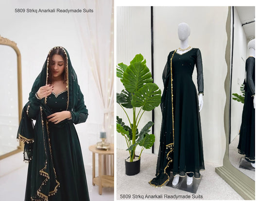 5809 Strkq Anarkali Readymade Suits