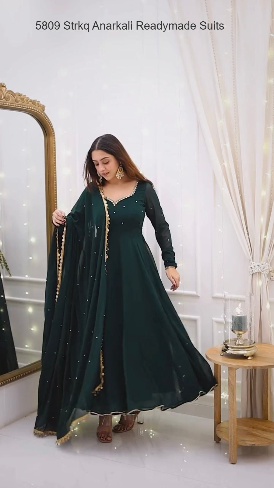 5809 Strkq Anarkali Readymade Suits