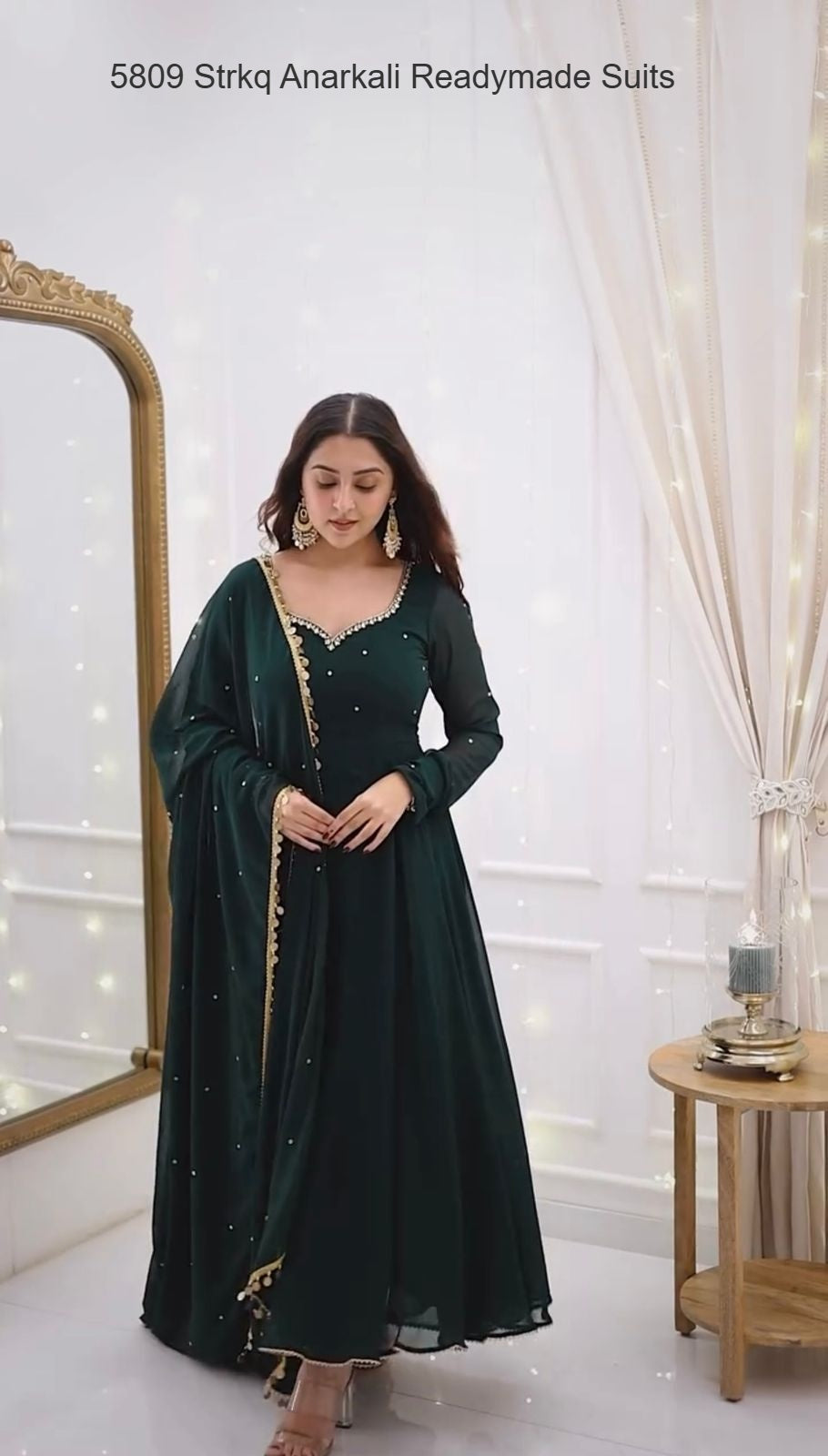 5809 Strkq Anarkali Readymade Suits