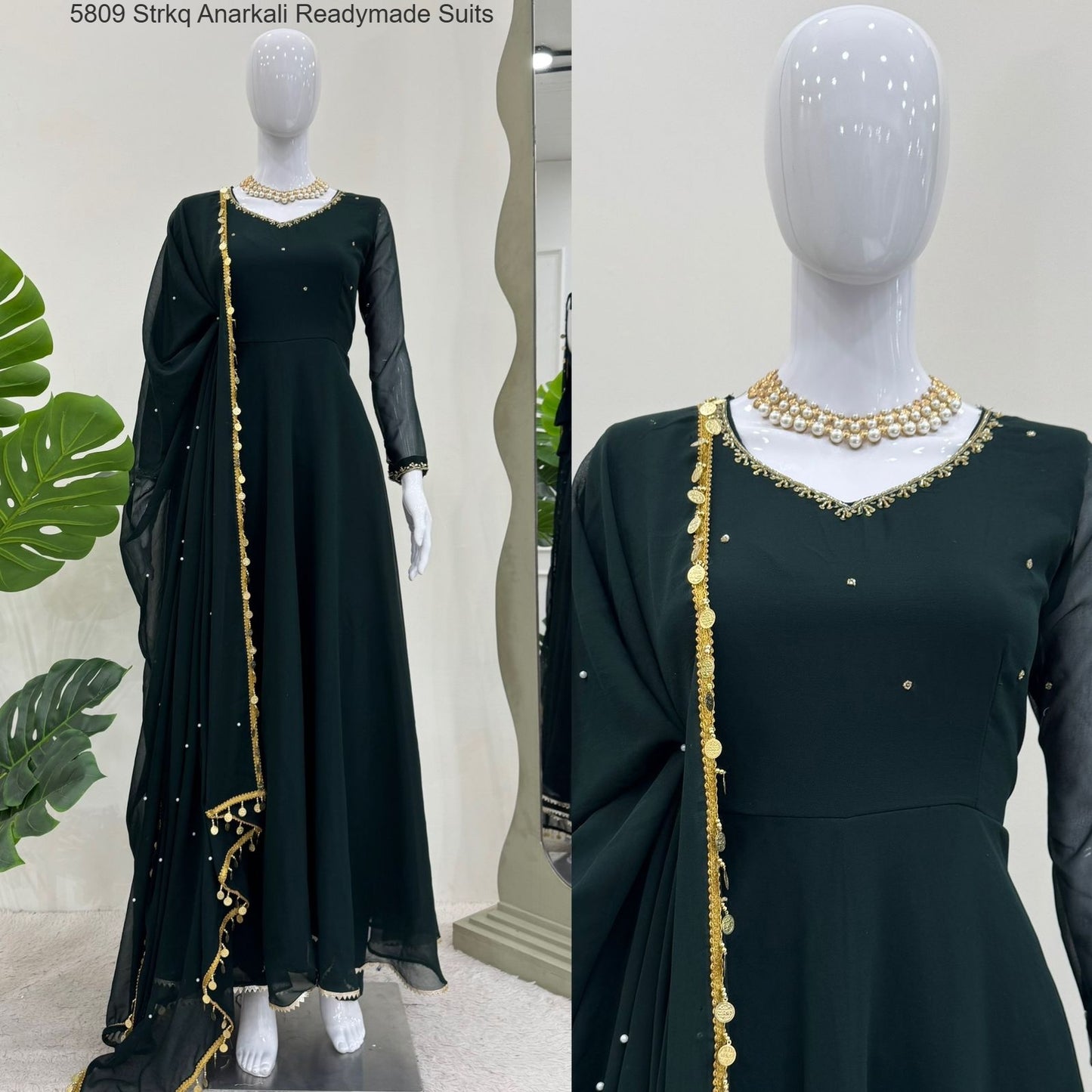 5809 Strkq Anarkali Readymade Suits