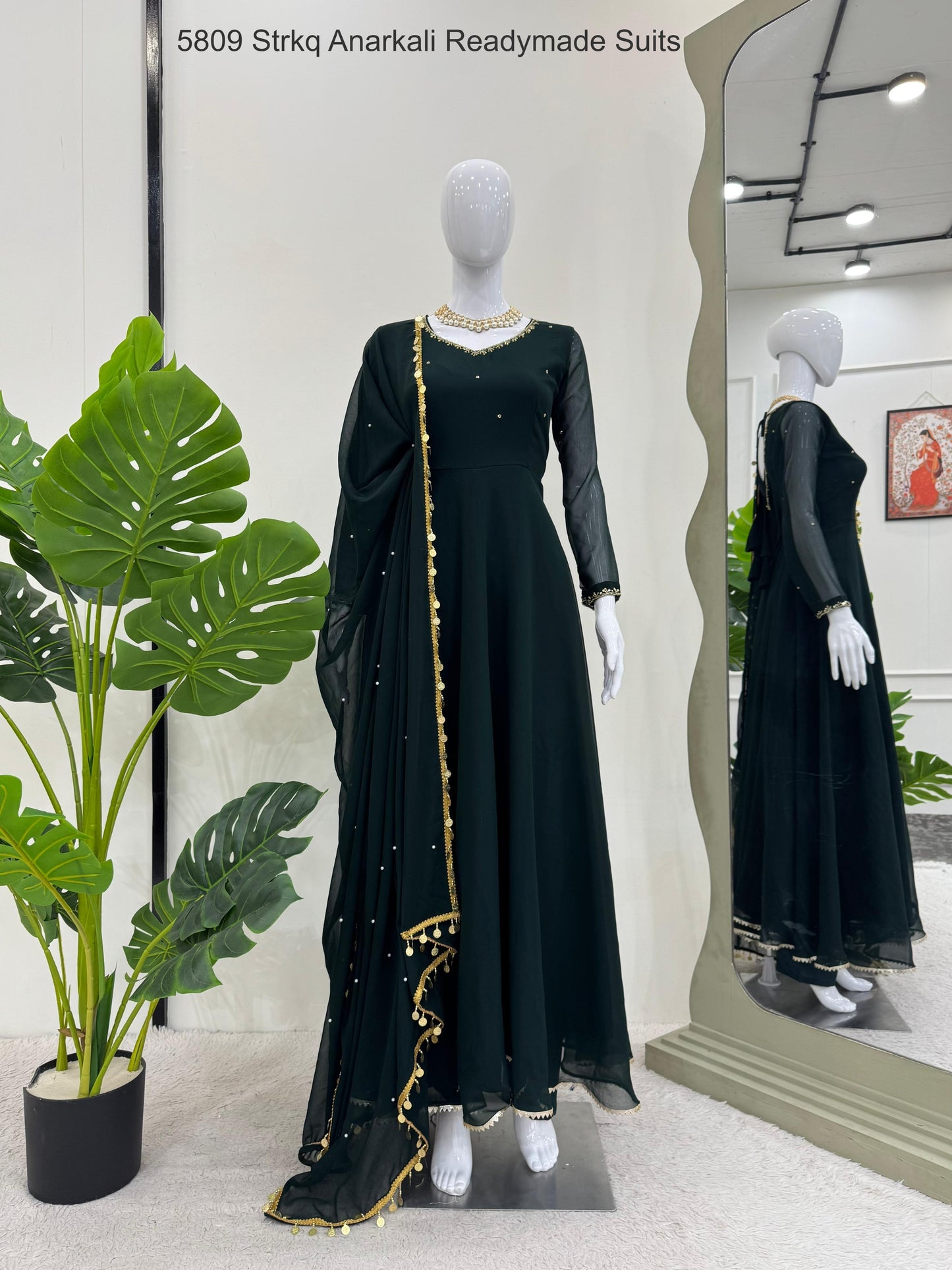 5809 Strkq Anarkali Readymade Suits