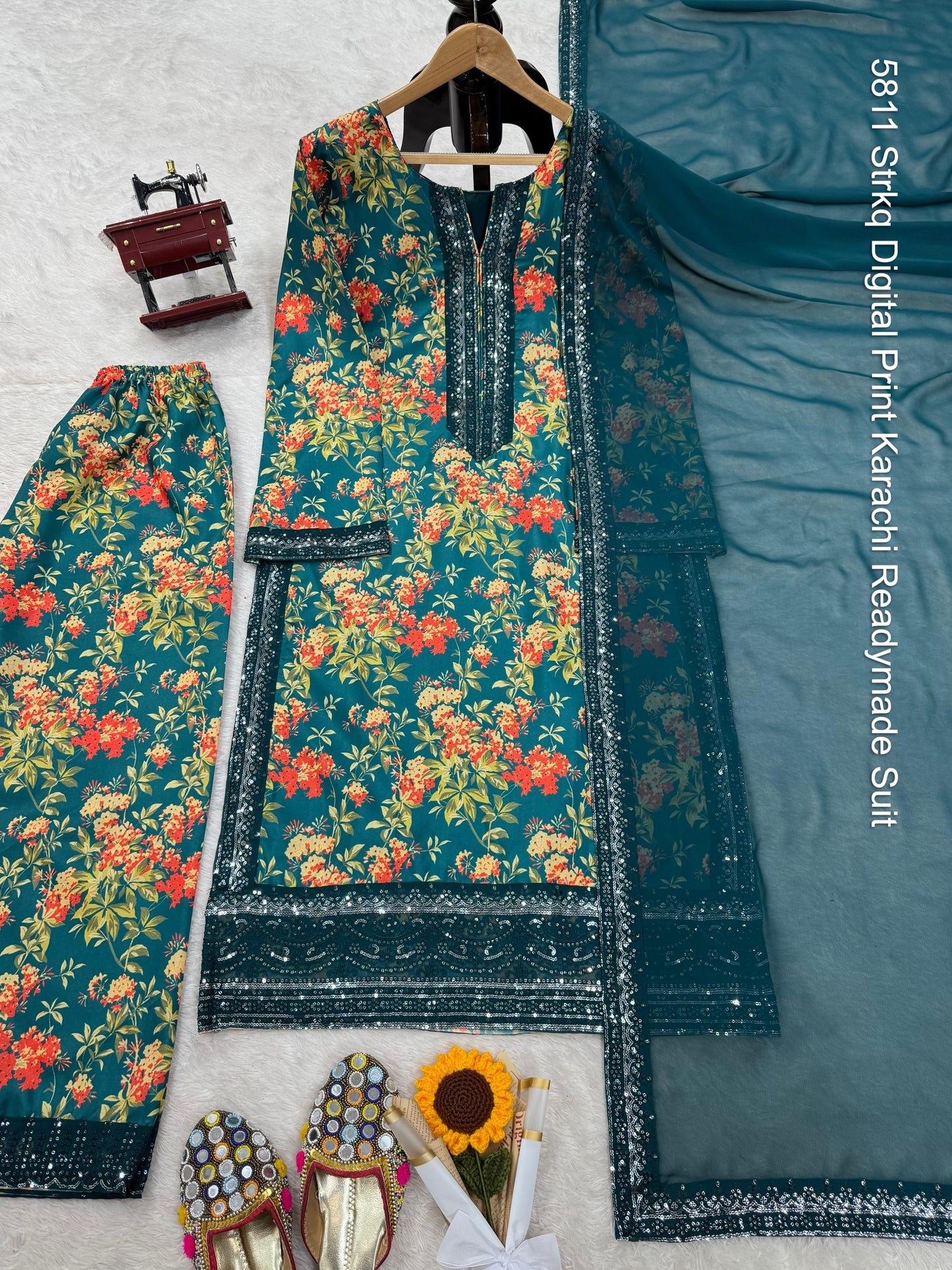 5811 Strkq Digital Print Karachi Readymade Suit