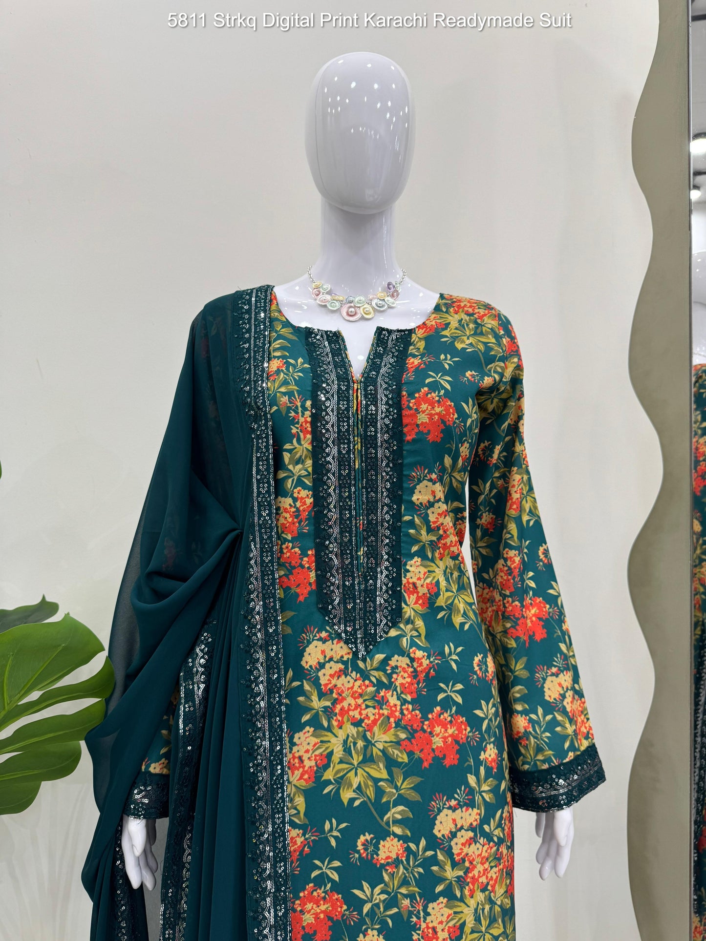 5811 Strkq Digital Print Karachi Readymade Suit