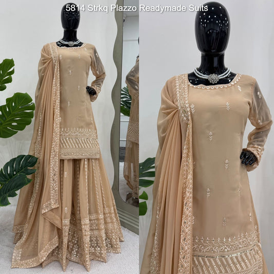 5814 Strkq Plazzo Readymade Suits