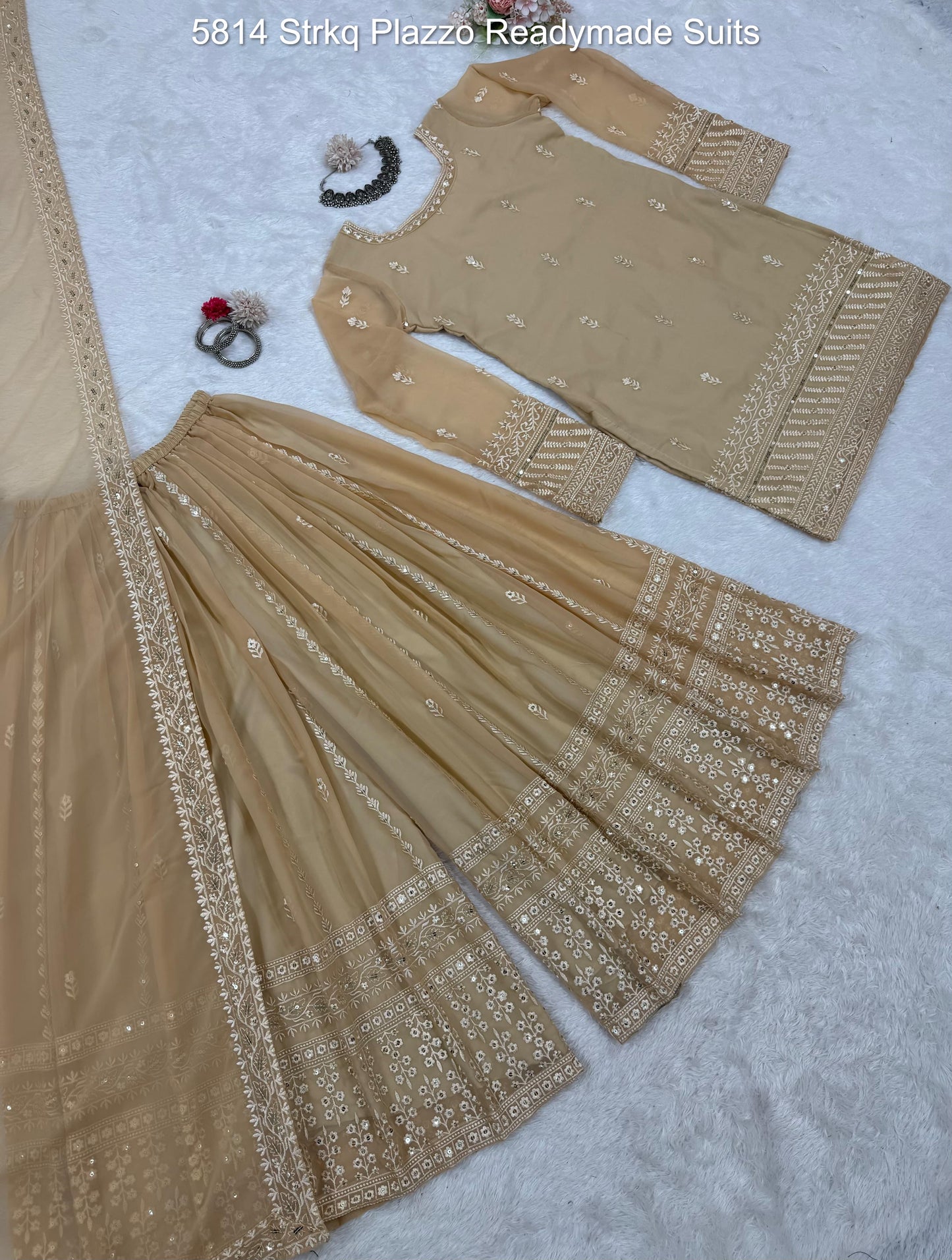 5814 Strkq Plazzo Readymade Suits