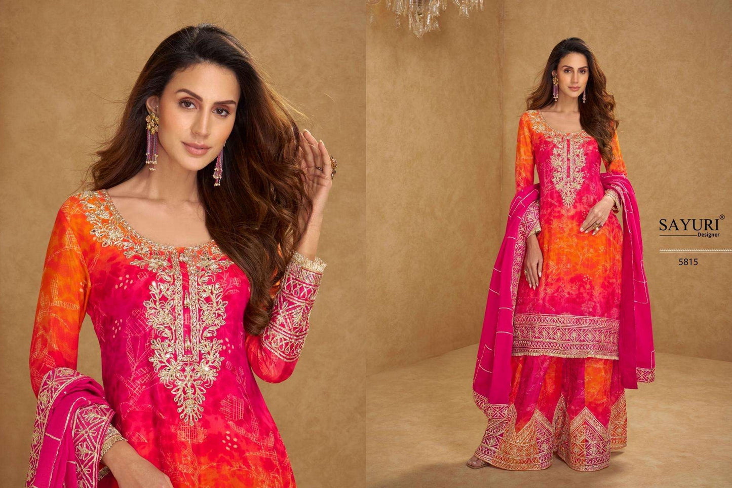 5815 Rangeela Sayuri Chinon Silk Readymade Suits