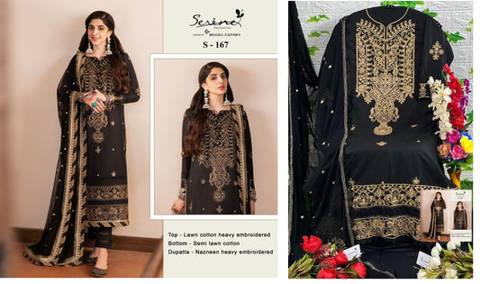 S 167 Serine Pakistani Salwar Suits