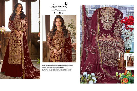 S-146-C Serine Pakistani Salwar Suits