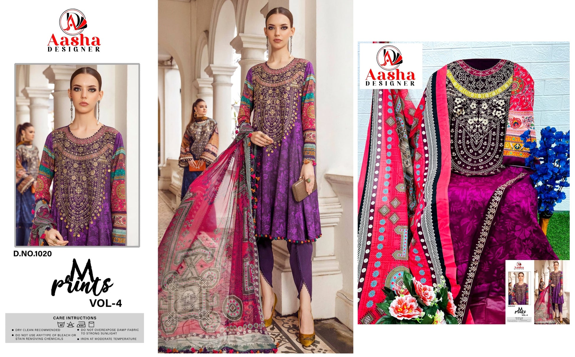 1020 Aasha Designer Pakistani Salwar Suits