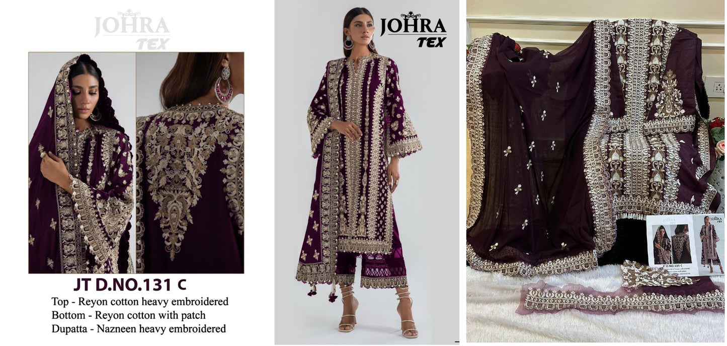 Jt-131C Johra Tex Pakistani Salwar Suits