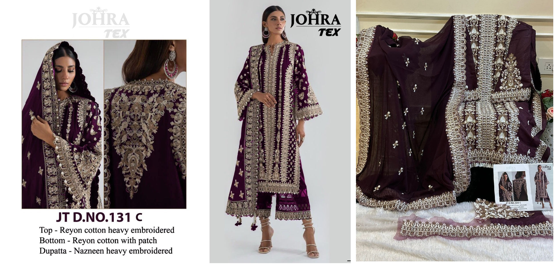 Jt-131C Johra Tex Pakistani Salwar Suits