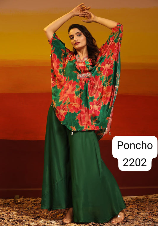 2202 Poncho Jivora Top Bottom Set