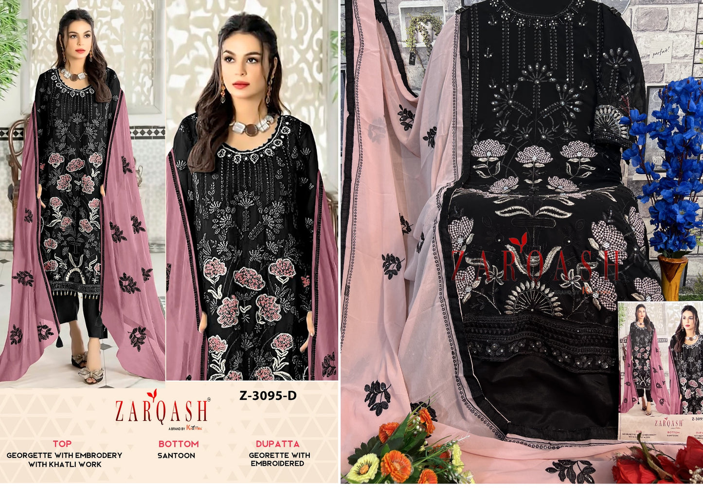 3095D Zarqash Pakistani Salwar Suits