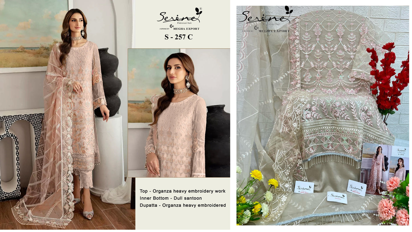 257C Serine Pakistani Salwar Suits
