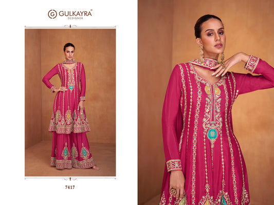 7417 Shysha Gulkayra Designer Pakistani Readymade Suits