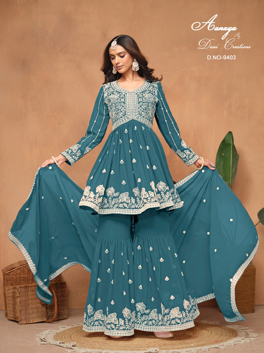 9403 Aanaya Vol 194 Dani Creation Unstitched Suits