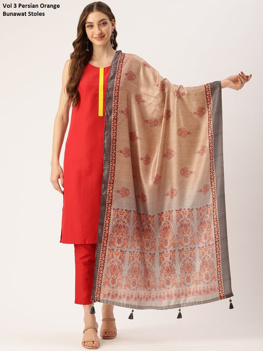 Vol 3 Persian Orange Bunawat Stoles