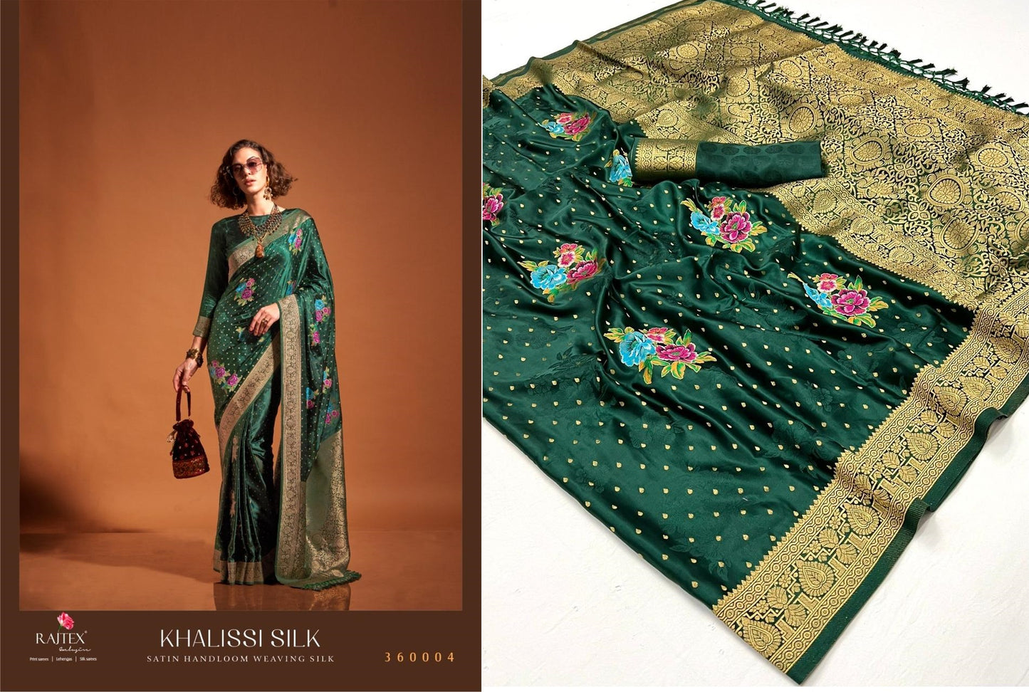 360004 Khalissi Silk Rajtex Sarees