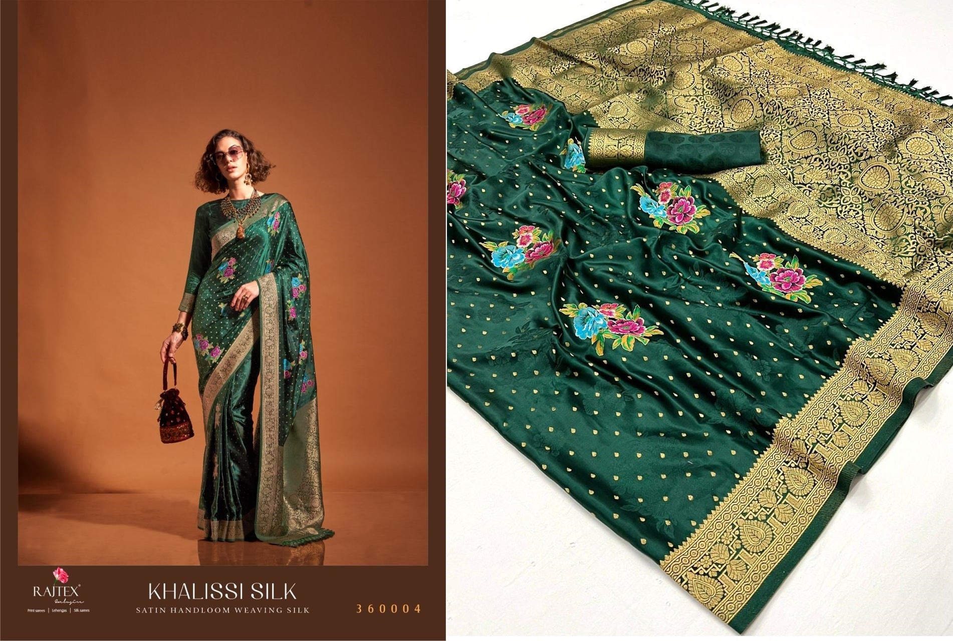 360004 Khalissi Silk Rajtex Sarees