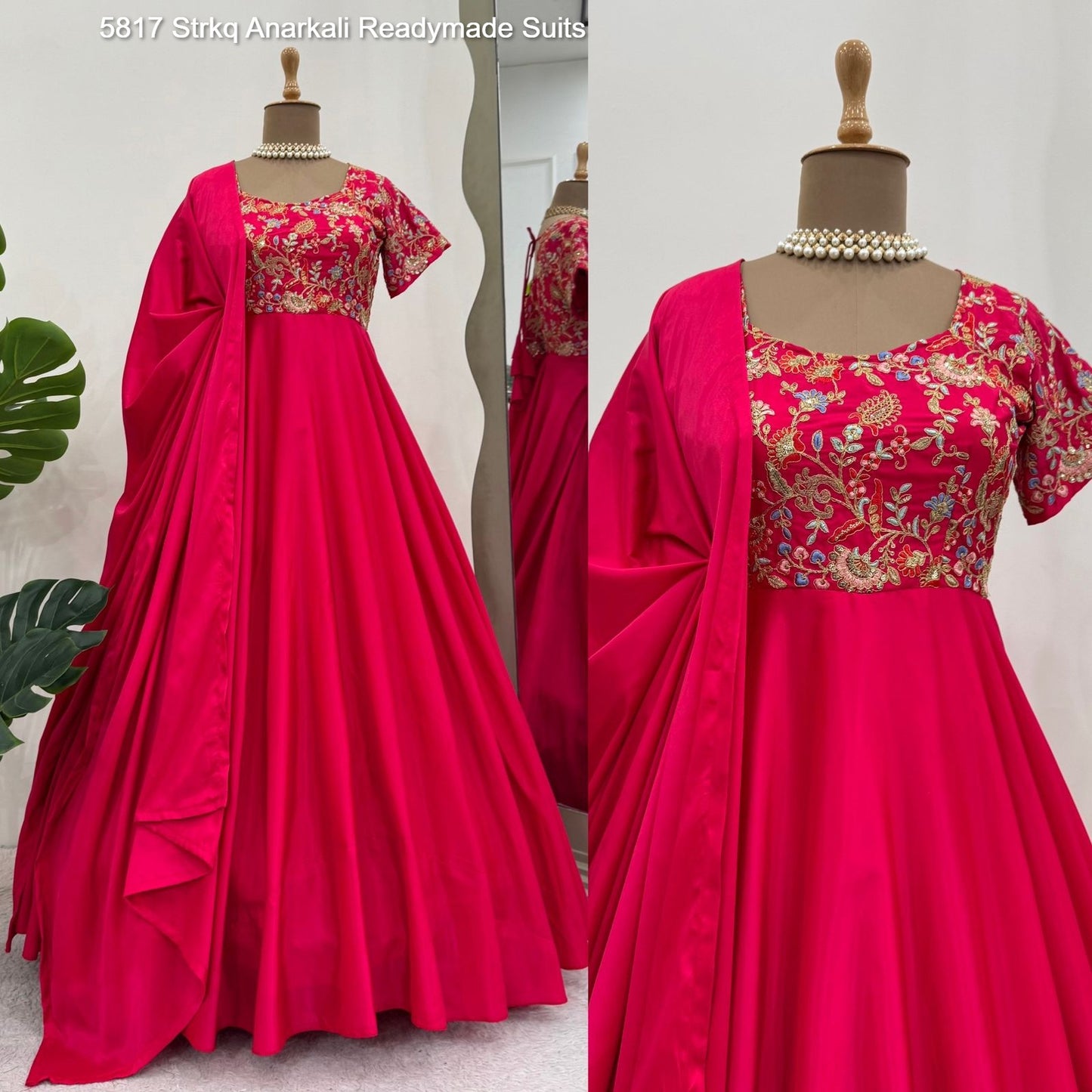 5817 Strkq Anarkali Readymade Suits