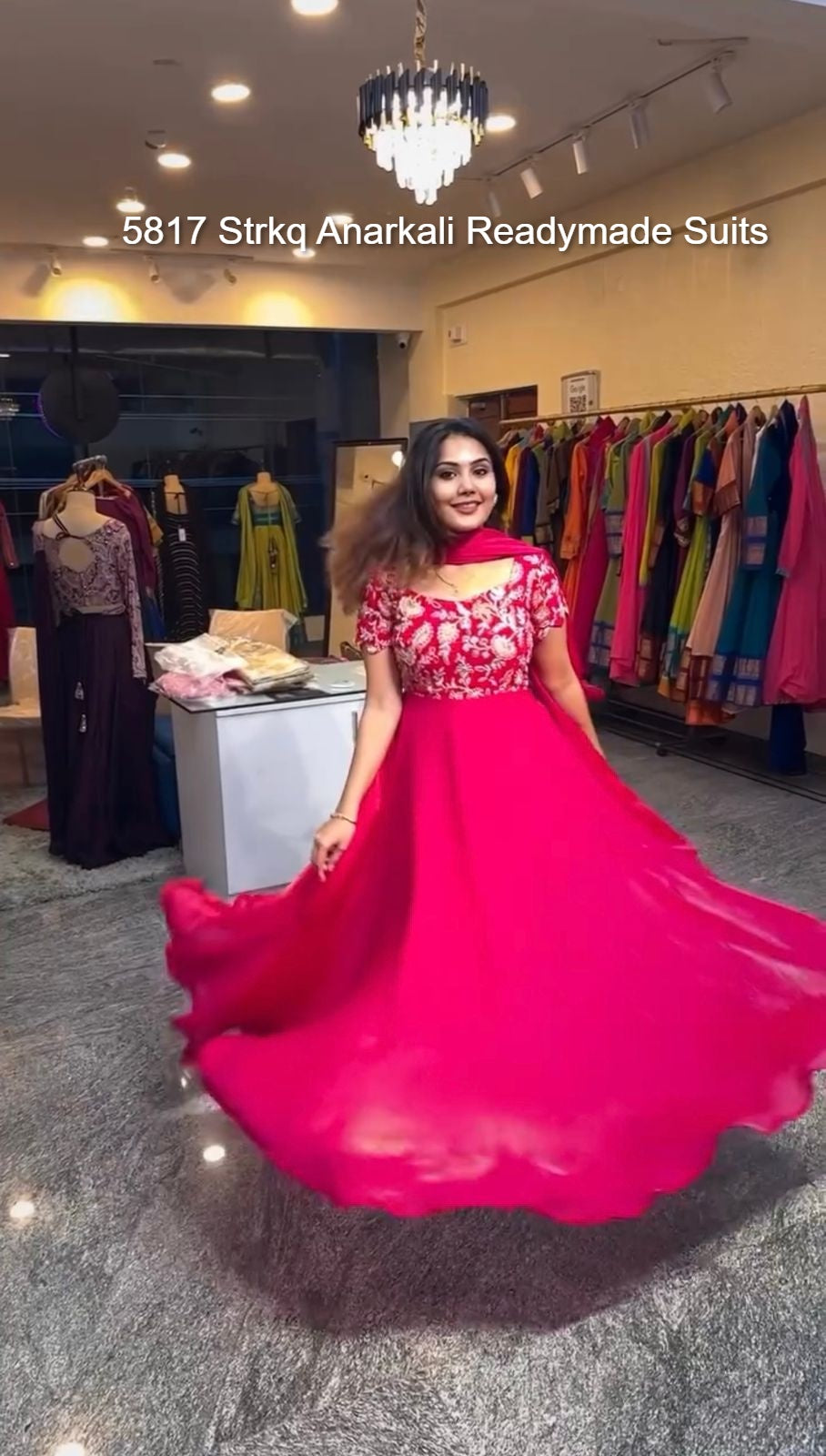 5817 Strkq Anarkali Readymade Suits