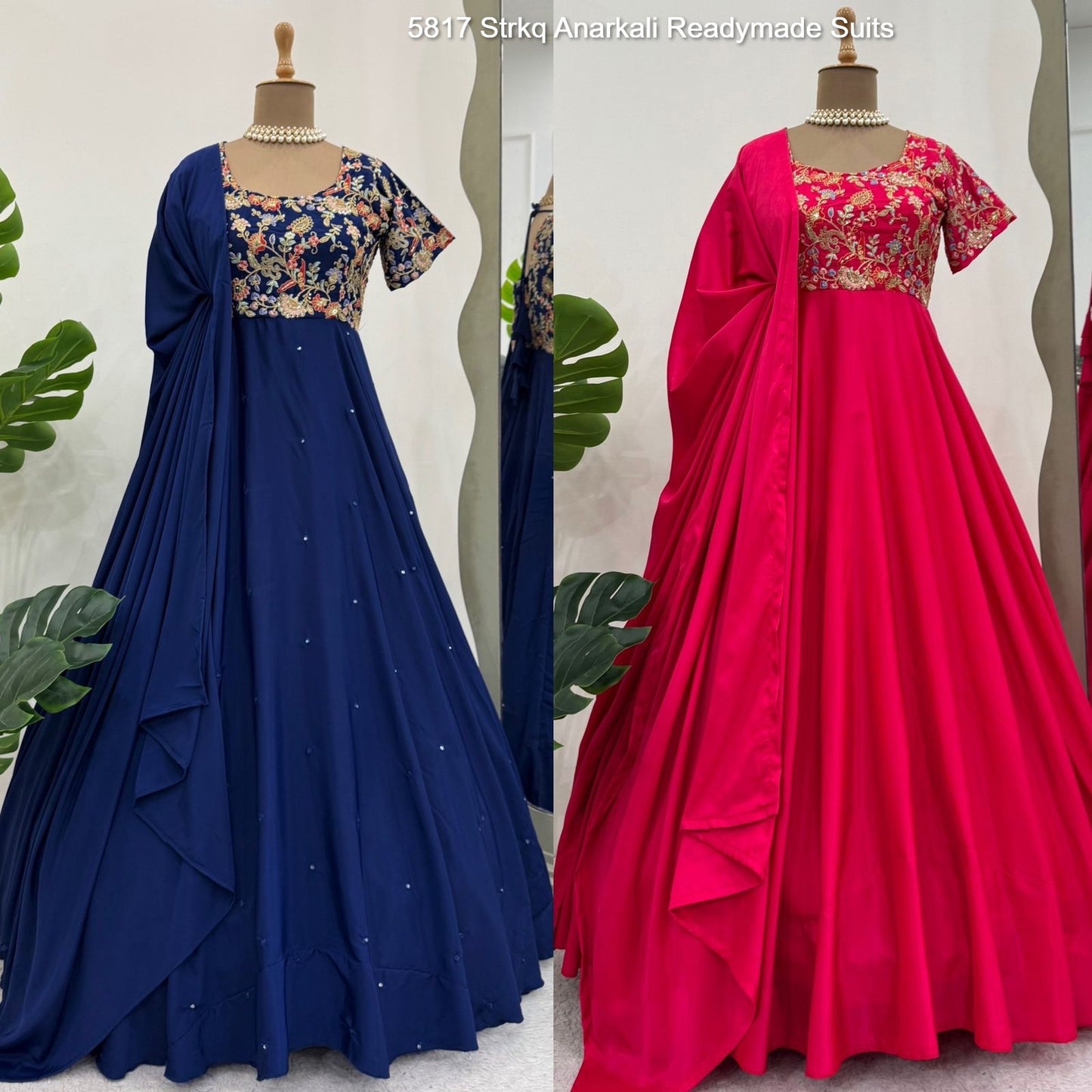 5817 Strkq Anarkali Readymade Suits