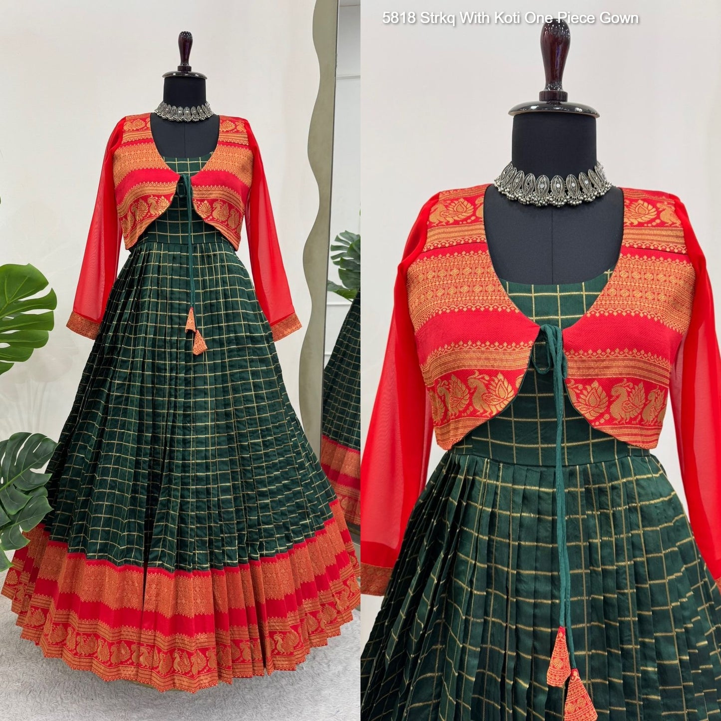 5818 Strkq With Koti One Piece Gown