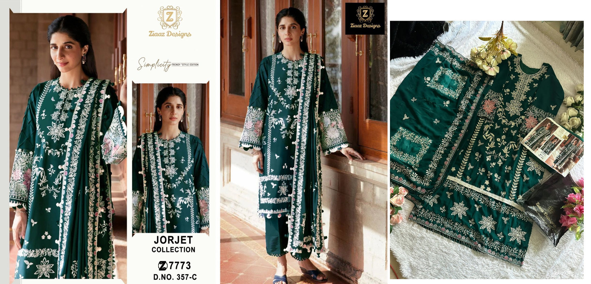 357C Ziaaz Designs Pakistani Salwar Suits