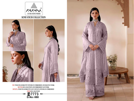 588 Anamsa Sequence Work Pakistani Salwar Suits