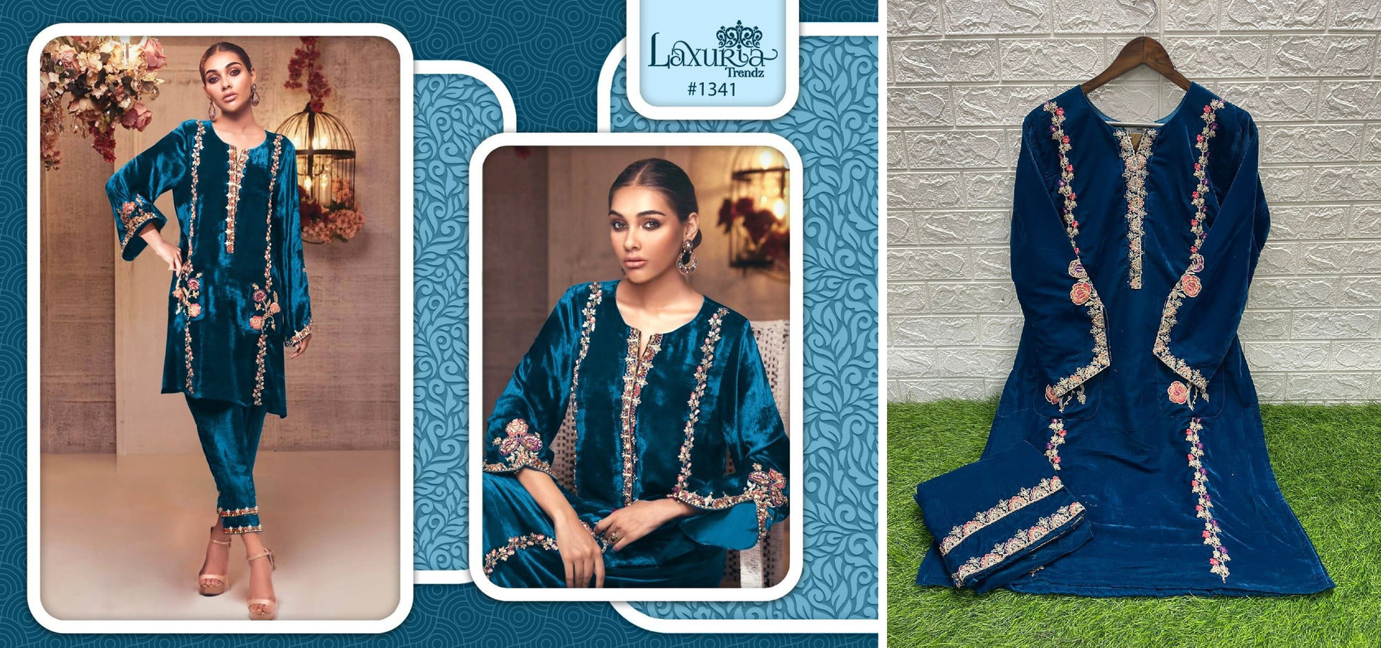 1341 Laxuria Trendz Top Bottom Set