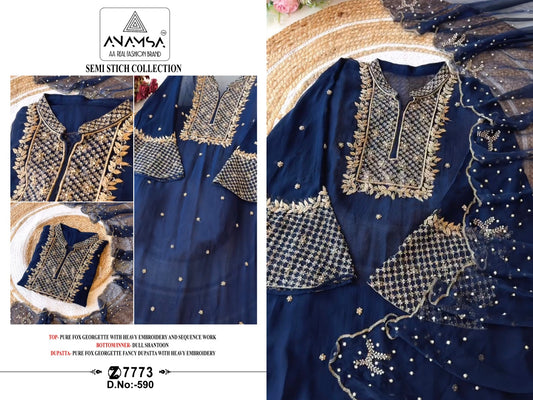 590 Anamsa Embroidered Pakistani Salwar Suits