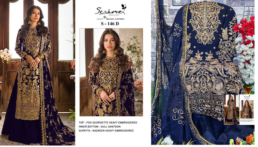 S-146-D Serine Pakistani Salwar Suits