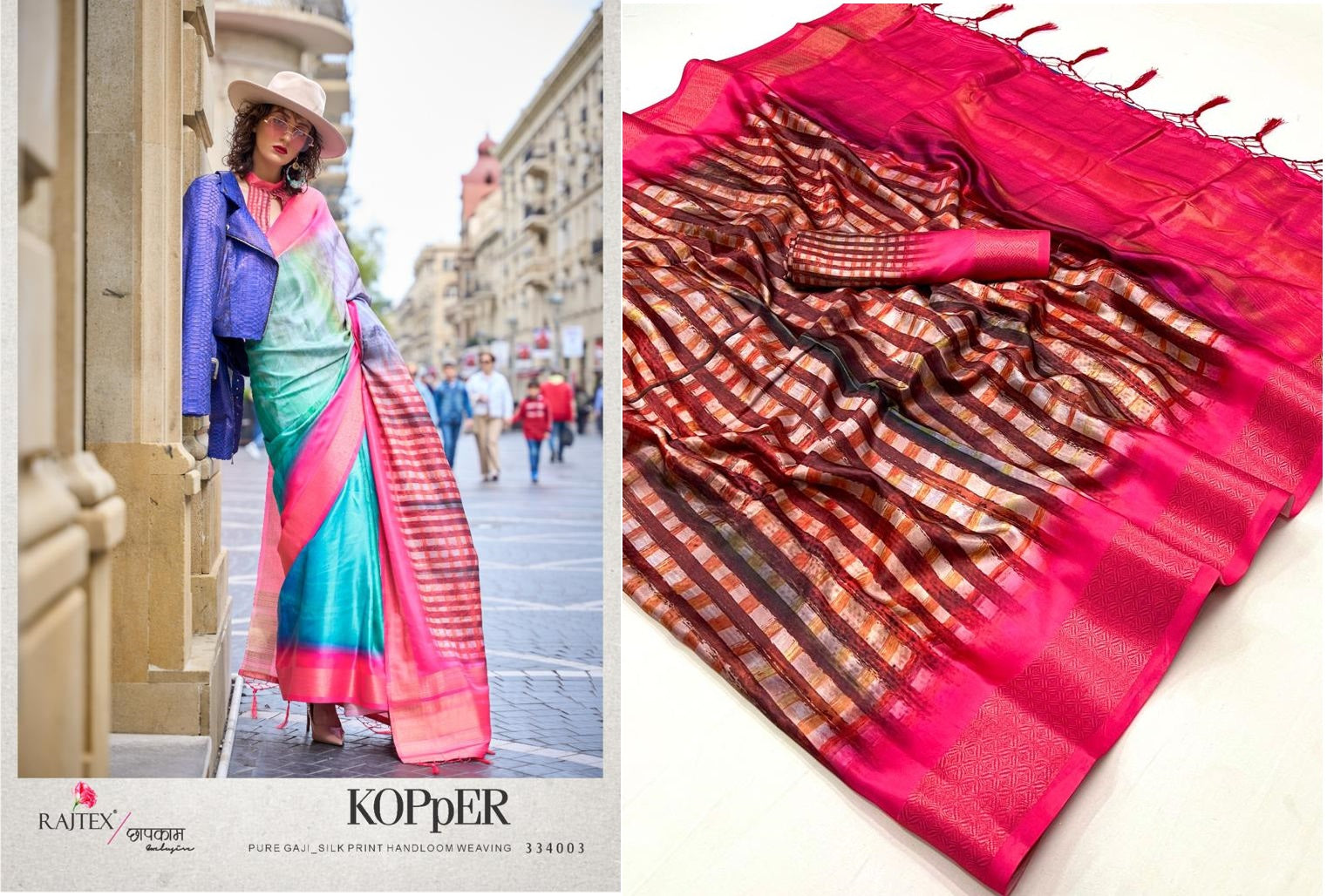 334003 Kopper Rajtex Sarees