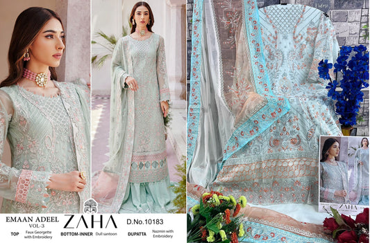 10183 Zaha Pakistani Salwar Suits