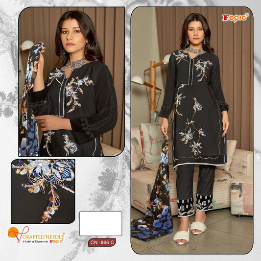 866C Crafted Needle Pakistani Readymade Suits
