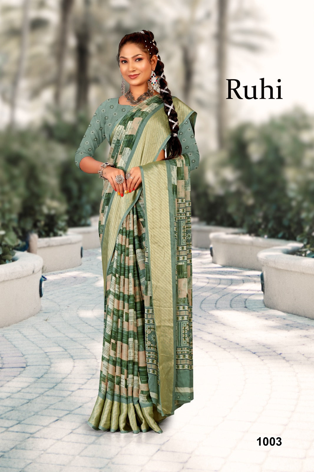 1003 Ruhi Mahamani Creation Sarees