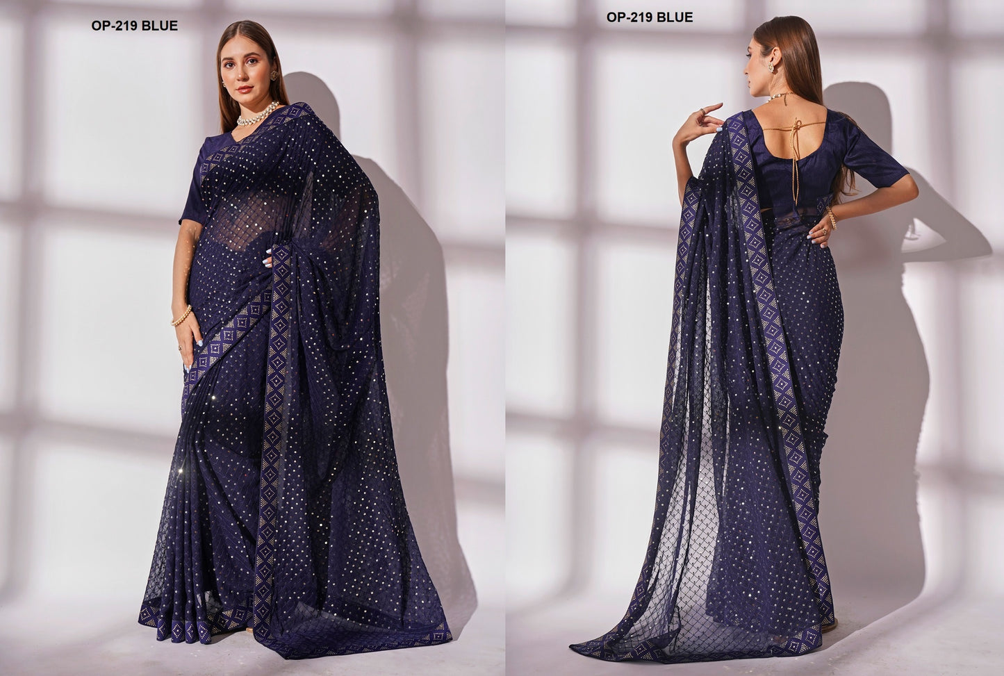 219 Blue Laxminam Sarees