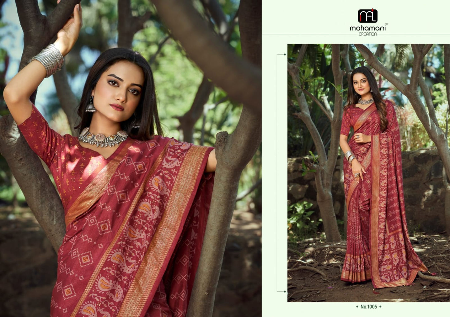 1005 Devika Mahamani Creation Sarees