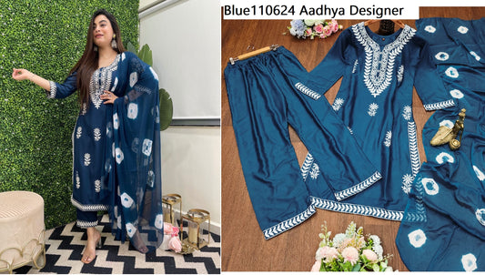 Blue110624 Aadhya Designer Readymade Suits