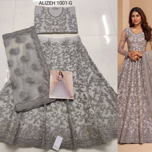 1001G Bridal Heritage Color Splash Alizeh Lehenga Choli
