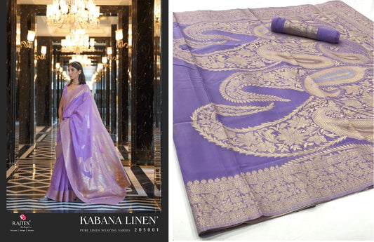205001 Kabana Linen Rajtex Sarees