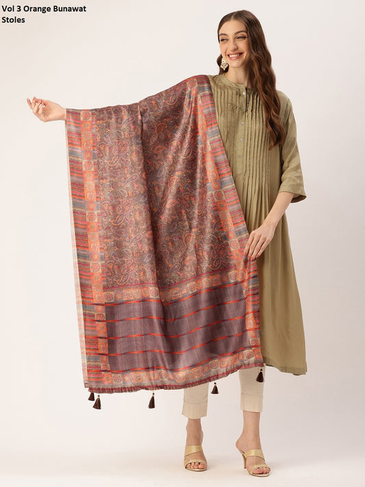 Vol 3 Orange Bunawat Stoles